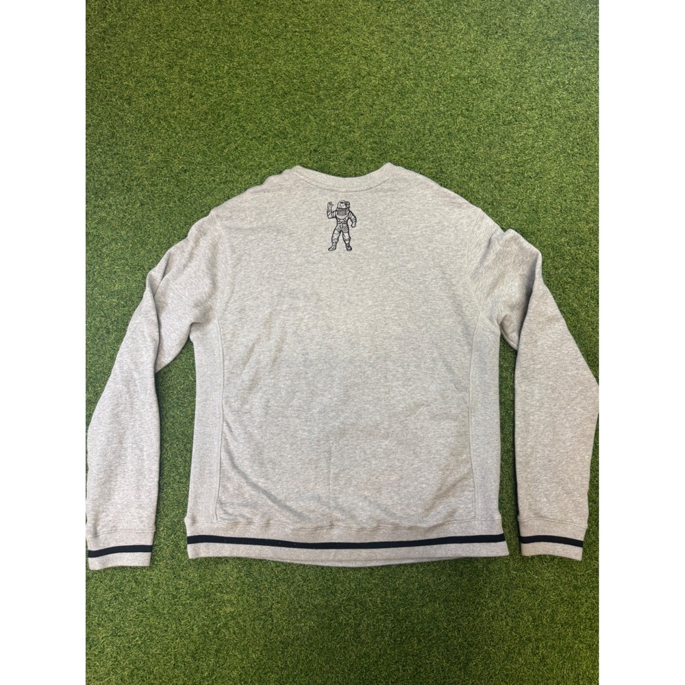 Billionaire Boys Club BBC Arch Logo Sweatshirt Gray Mens Large Side Pockets - Picture 8 of 8